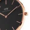 DANIEL WELLINGTON Classic Petite Reloj de mujer 36mm oro rosa malla de acero inoxidable DW00100303