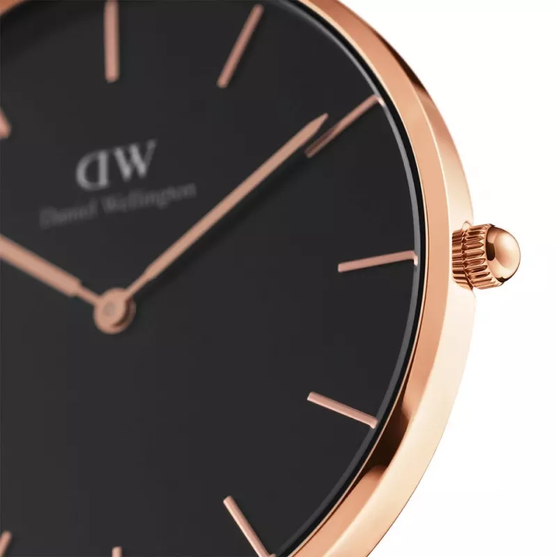 DANIEL WELLINGTON Classic Petite Reloj de mujer 36mm oro rosa malla de acero inoxidable DW00100303