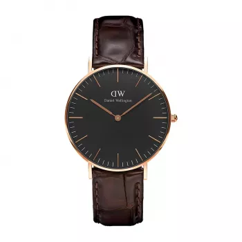 DANIEL WELLINGTON Classic Petite Reloj de mujer 36mm Oro rosa acero inoxidable malla DW00100140