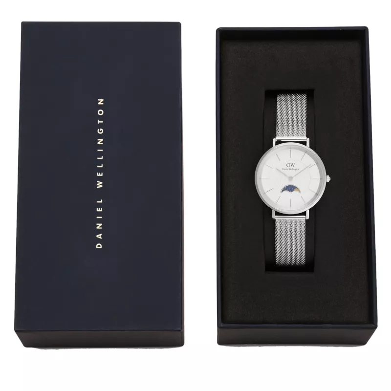 Reloj Daniel Wellington Petite Lumine 32mm malla de acero inoxidable oro rosa