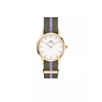 DANIEL WELLINGTON Petite Lumine Reloj de mujer 28mm oro acero inoxidable malla DW00100680