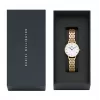 DANIEL WELLINGTON Petite Lumine Reloj para mujer 28mm oro rosa correa de malla DW00100682
