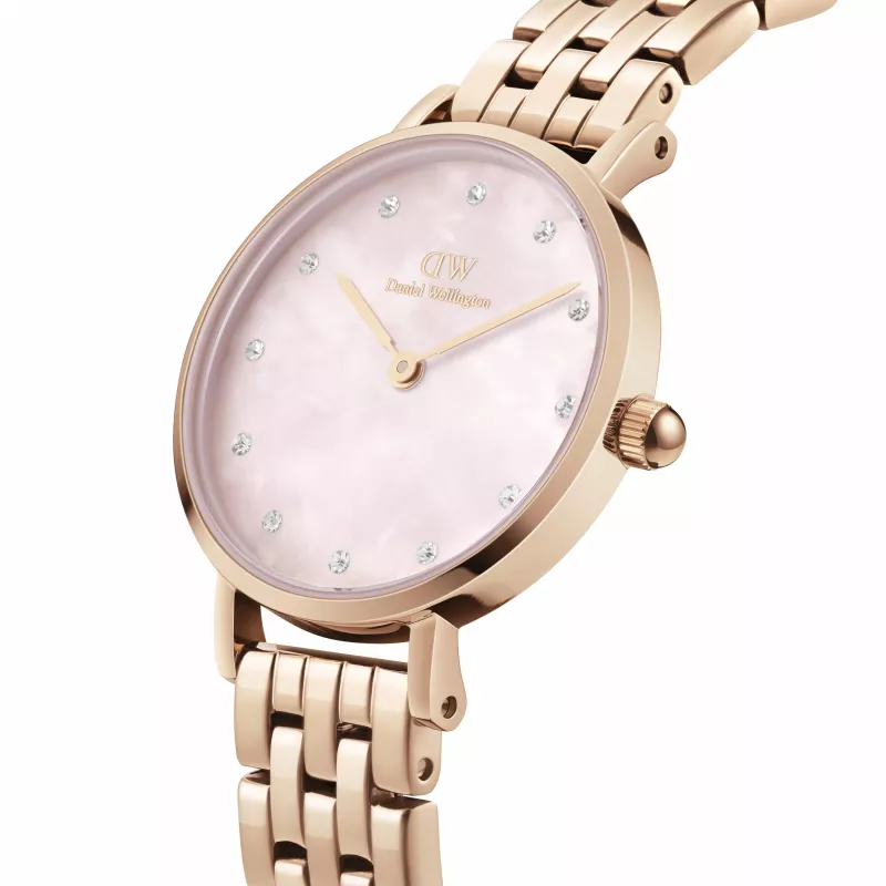 Reloj de mujer DANIEL WELLINGTON Petite Lumine 28mm rosa oro acero inoxidable malla DW00100617
