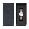 DANIEL WELLINGTON Petite Lumine Reloj de mujer 28mm Oro rosa Acero inoxidable Esfera de nácar blanca