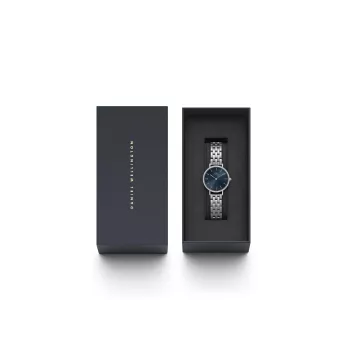 DANIEL WELLINGTON Petite Lumine reloj mujer 28mm plata acero inoxidable DW00100664