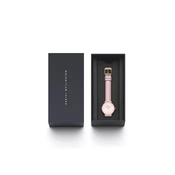 DANIEL WELLINGTON Reloj mujer Petite Lumine 28mm plata acero inoxidable milanés DW00100633