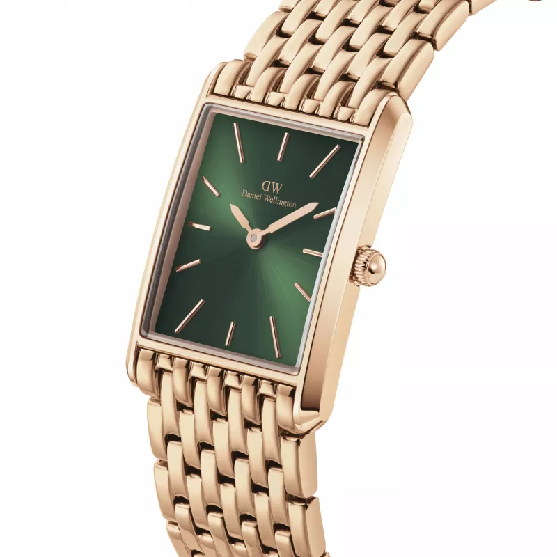 DANIEL WELLINGTON Petite Lumine Reloj de mujer 32mm Oro rosa Acero inoxidable Malla DW00100704
