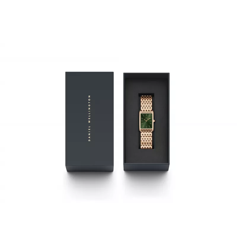DANIEL WELLINGTON Petite Lumine Reloj de mujer 32mm Oro rosa Acero inoxidable Malla DW00100704