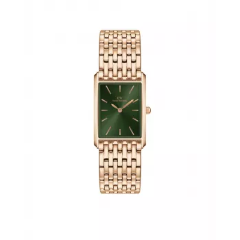 DANIEL WELLINGTON Petite Lumine Reloj de mujer 32mm Oro rosa Acero inoxidable Malla DW00100704