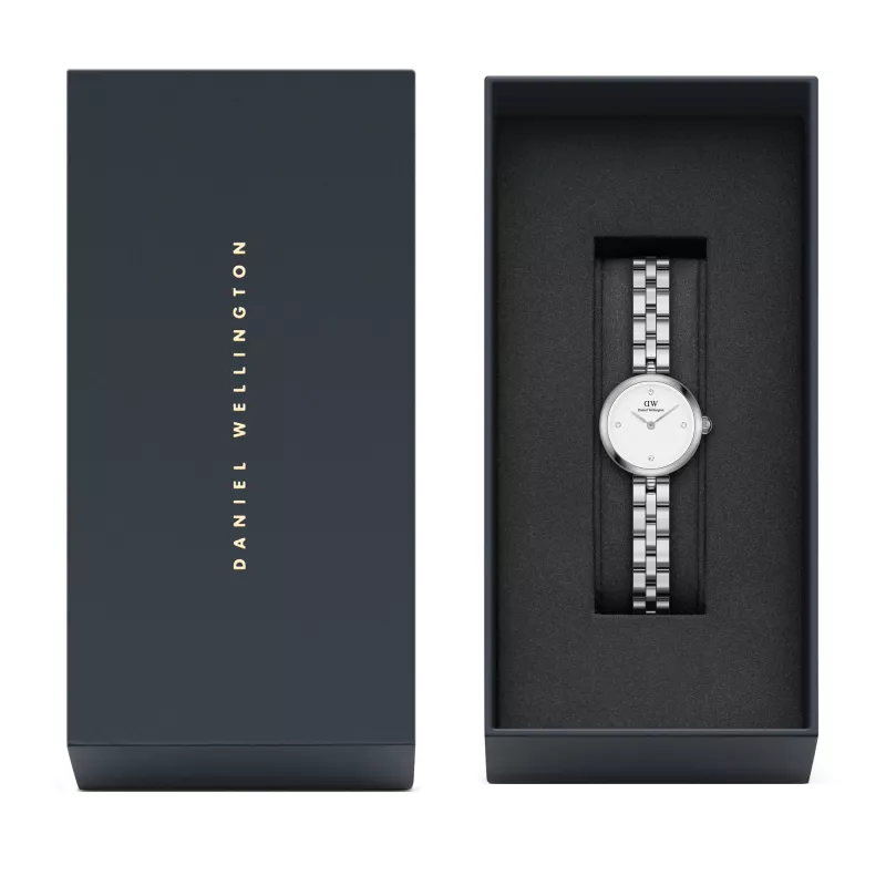 DANIEL WELLINGTON Reloj mujer Petite Lumine DW00100716 22mm plata acero inoxidable malla