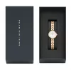 DANIEL WELLINGTON Reloj mujer Petite Melrose 22mm correa milanesa oro rosa DW00100715