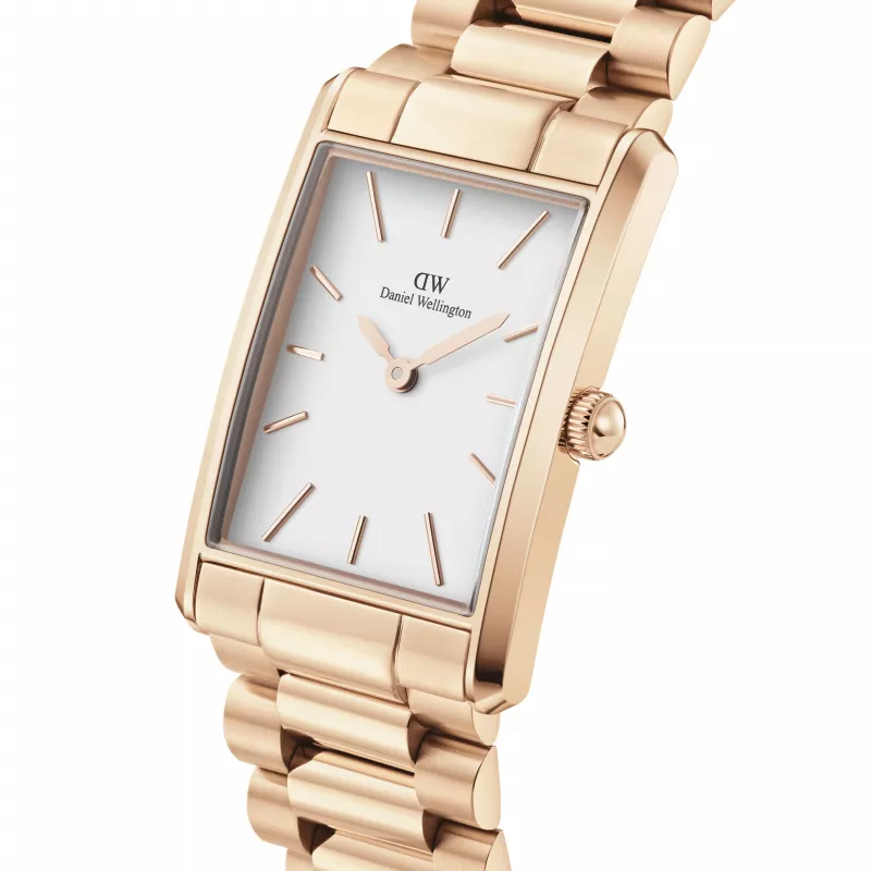 DANIEL WELLINGTON Petite Melrose Reloj mujer 35mm oro rosa acero inoxidable malla DW00100702