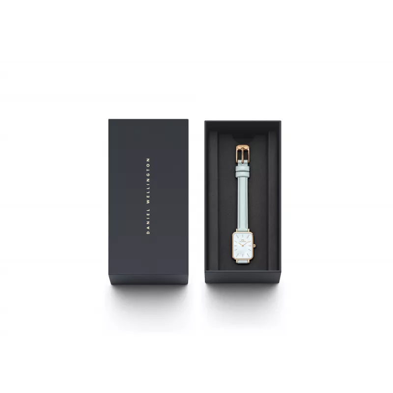 DANIEL WELLINGTON Quadro Mini Reloj de mujer DW00100638 - Oro rosa, 20 mm