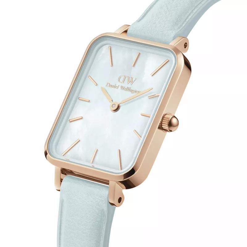 DANIEL WELLINGTON Quadro Mini Reloj de mujer DW00100638 - Oro rosa, 20 mm