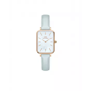 DANIEL WELLINGTON Quadro Mini Reloj de mujer DW00100638 - Oro rosa, 20 mm