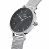 Reloj de mujer DANIEL WELLINGTON Quadro 28mm rosa oro acero inoxidable piel negro DW00100661