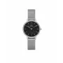 Reloj de mujer DANIEL WELLINGTON Quadro 28mm rosa oro acero inoxidable piel negro DW00100661