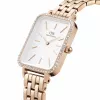 DANIEL WELLINGTON Reloj de mujer DW00100672 20mm oro rosa acero inoxidable milanesa