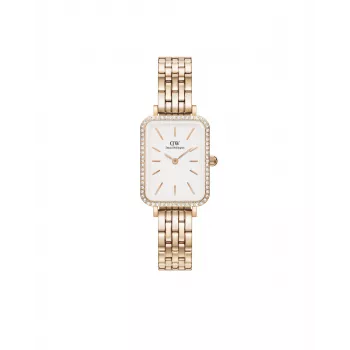 DANIEL WELLINGTON Reloj de mujer DW00100672 20mm oro rosa acero inoxidable milanesa