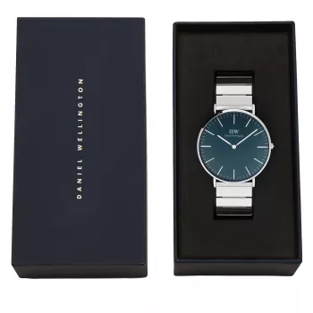 Reloj DANIEL WELLINGTON mujer DW00100776 (40mm) - Classic Petite Ashfield - malla de acero inoxidable oro rosa