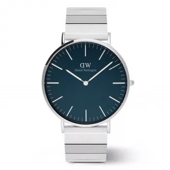 Reloj DANIEL WELLINGTON mujer DW00100776 (40mm) - Classic Petite Ashfield - malla de acero inoxidable oro rosa