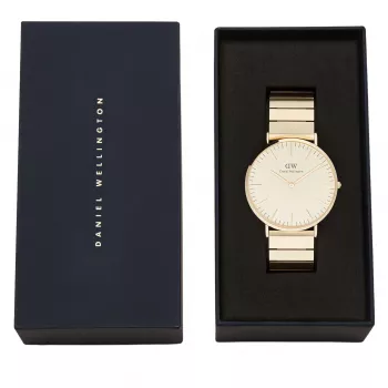DANIEL WELLINGTON reloj mujer DW00100779 40mm oro rosa negro NATO