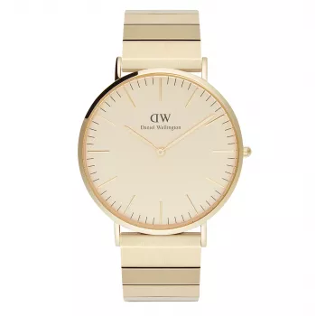 DANIEL WELLINGTON reloj mujer DW00100779 40mm oro rosa negro NATO
