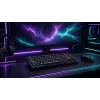 Dark Project ALU81A Terra Nova G3MS Moonstone Switch teclado mecánico, US ANSI, Negro