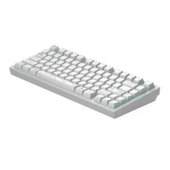 Dark Project ALU81A Terra Nova White teclado mecánico, G3MS Moonstone Switch, US ANSI