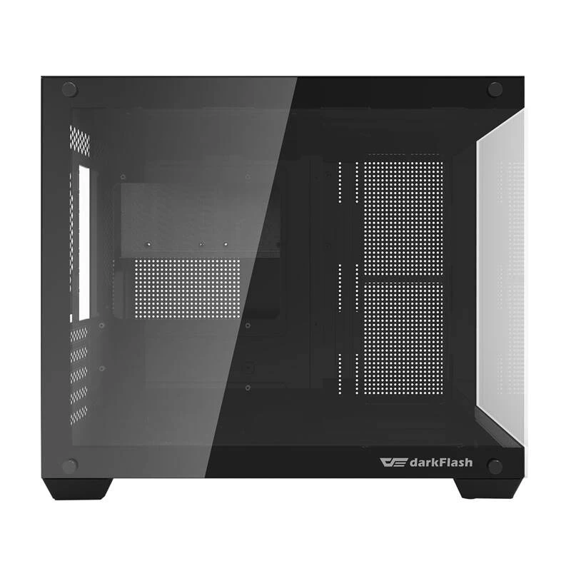 Darkflash C285MP Caja de PC mid-tower, panel lateral de cristal templado, ATX, negra