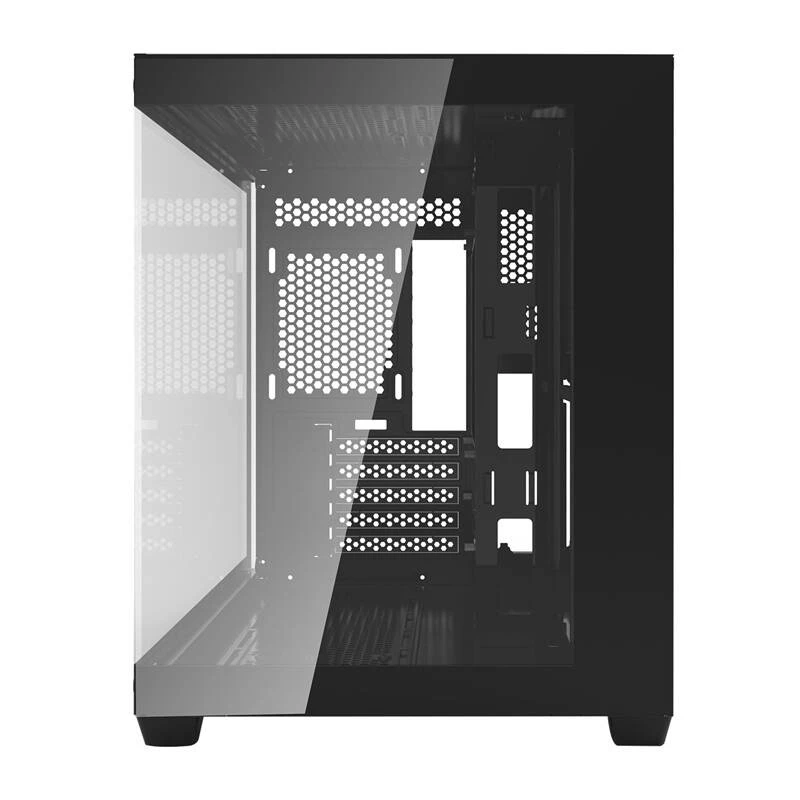 Darkflash C285MP Caja de PC mid-tower, panel lateral de cristal templado, ATX, negra