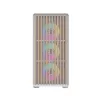Darkflash DS900WD Caja de ordenador ATX Mid-Tower (Blanco) con 4 ventiladores ARGB y panel lateral de cristal templado