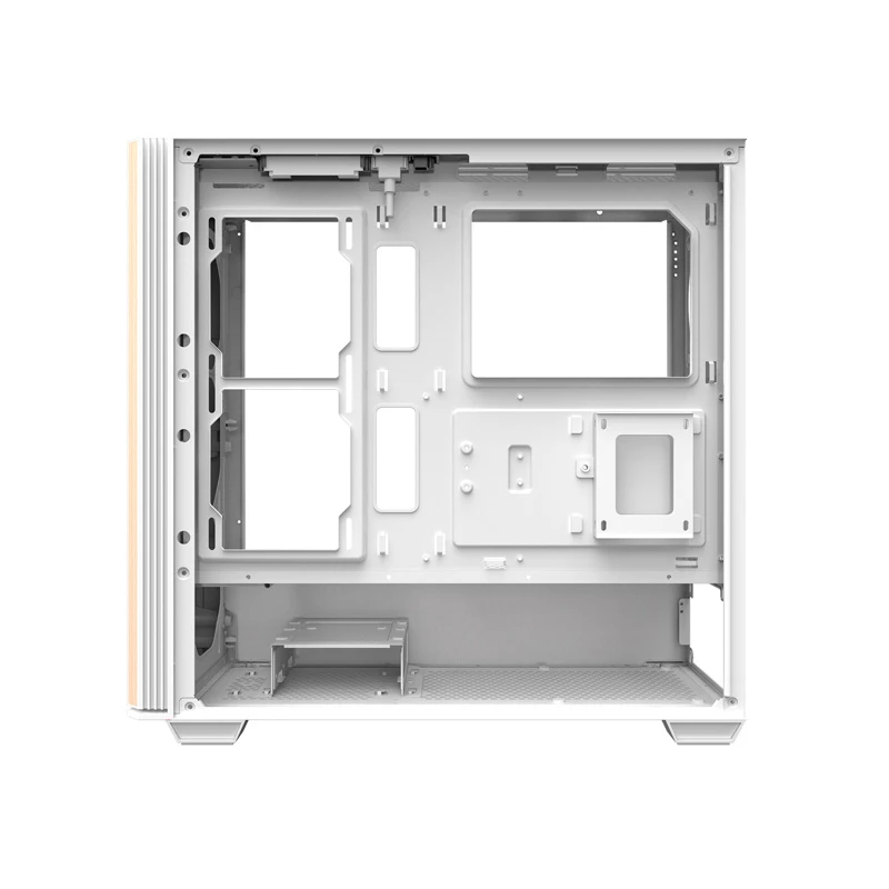 Darkflash DS900WS Caja de ordenador ATX mid-tower, blanca, cristal templado, sin ventiladores