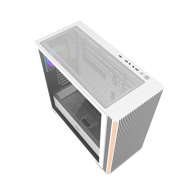 DARKFLASH DS900WS Caja Mid Tower Blanca con 4 ventiladores ARGB