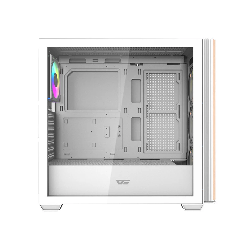 DARKFLASH DS900WS Caja Mid Tower Blanca con 4 ventiladores ARGB