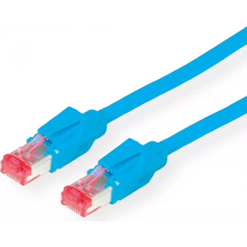 Dätwyler cable de red CAT 6 S/FTP, conector macho RJ-45 a conector macho RJ-45, 5 m, libre de halógenos, azul 21.05.0054