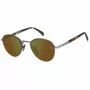 DAVID BECKHAM DB-1173-S-50L Gafas de sol Hombre Montura de metal dorada Lentes marrones 51mm