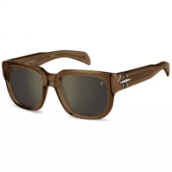 DAVID BECKHAM DB-7146-S-FMP Gafas de sol cuadradas polarizadas de hombre con flash mirror, 53 mm