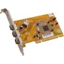Dawicontrol DC-1394 tarjeta adaptadora PCI Express FireWire 400 con 2 puertos externos + 1 interno, VIA VT6306, pestaña de perfil bajo
