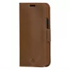 dbramante1928 Copenhagen Slim Funda tipo libro para Apple iPhone 13 Pro Max, piel granulada, marrón claro