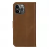 dbramante1928 Copenhagen Slim Funda tipo libro para Apple iPhone 13 Pro Max, piel granulada, marrón claro