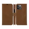 dbramante1928 Copenhagen Slim Funda tipo libro para Apple iPhone 13 Pro Max, piel granulada, marrón claro