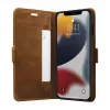 dbramante1928 Copenhagen Slim Funda tipo libro para Apple iPhone 13 Pro Max, piel granulada, marrón claro