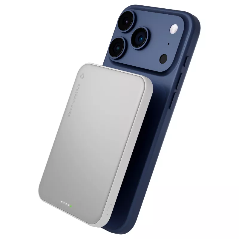 DBRAMANTE 1928 dbramante1928 rechargePowerBank5KWLSlimQi225wWHT batería externa inalámbrica 5000 mAh blanca