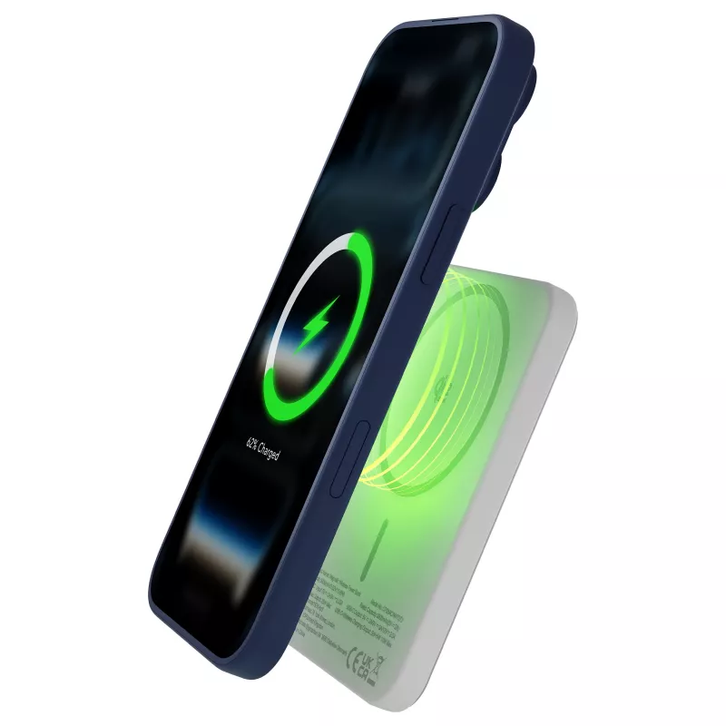 DBRAMANTE 1928 dbramante1928 rechargePowerBank5KWLSlimQi225wWHT batería externa inalámbrica 5000 mAh blanca