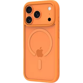 DBRAMANTE 1928 funda trasera Grenen para móvil - compatible con MagSafe - plástico reciclado - naranja - para Apple
