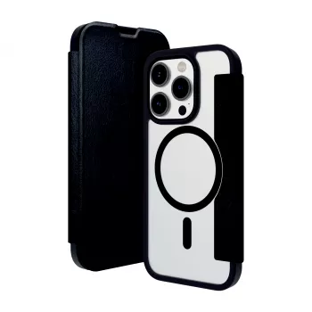 DBRAMANTE1928 funda Helsinki MagSafe para iPhone 15 Pro Max - negra/transparente HE67CLBL1883