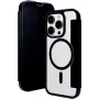dbramante1928 Helsinki Funda folio MagSafe para iPhone 15 Pro, piel negra con 3 compartimentos para tarjetas HE61CLBL1882
