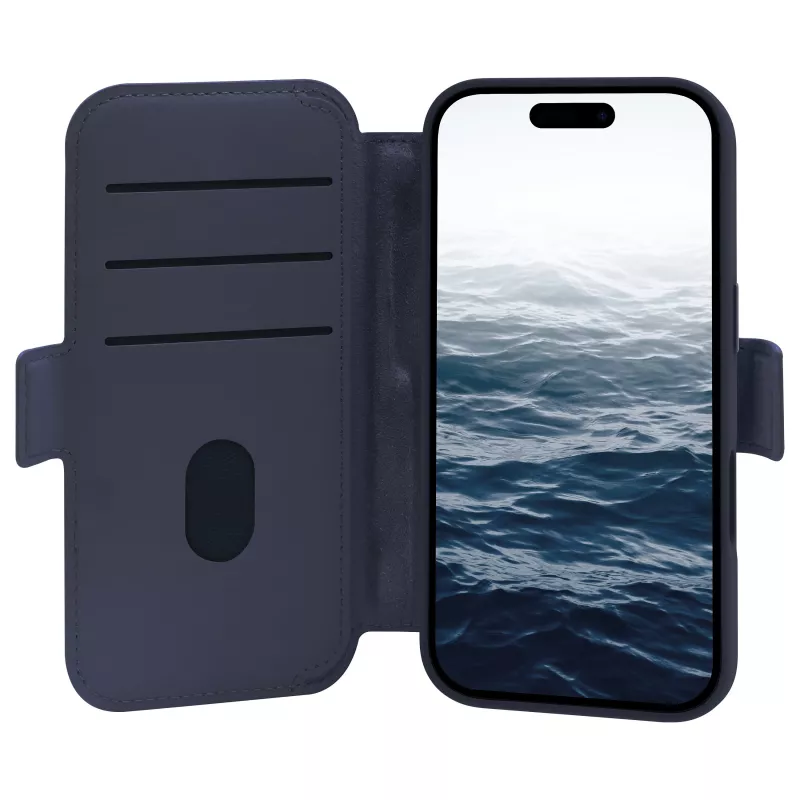 dbramante1928 Lynge funda tipo flip para móvil - compatibilidad MagSafe - Deep Water - para Apple iPhone 17