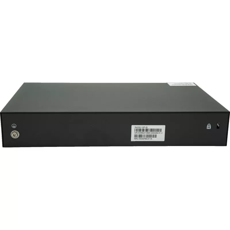 DCN S4200-10P-SI Switch Gestionado Layer 2 PoE+, 8x Gigabit RJ45 (PoE+), 2x SFP, 130W